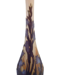 Vase en verre Camée d'Émile Gallé
