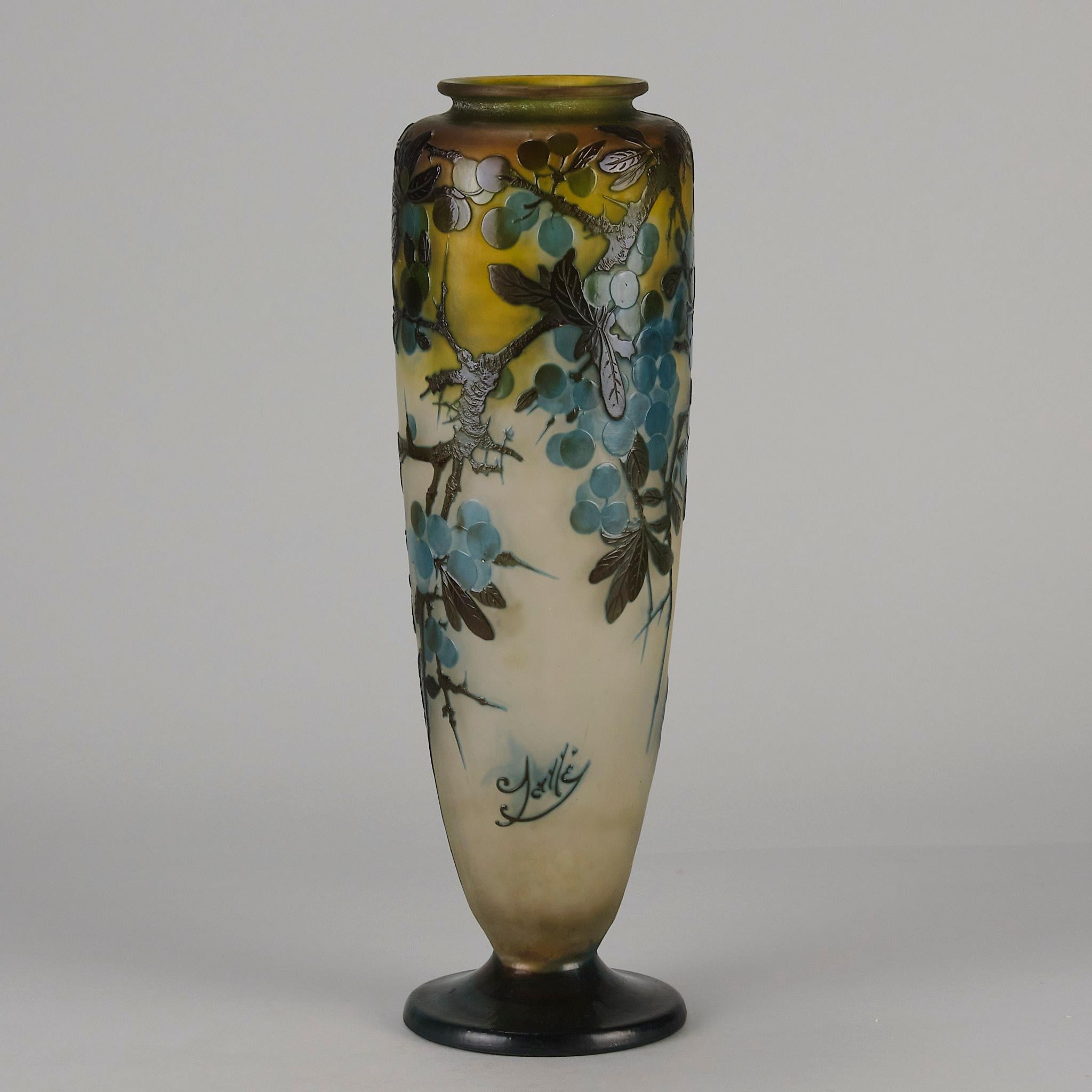 20th Century Cameo Glass Vase entitled 