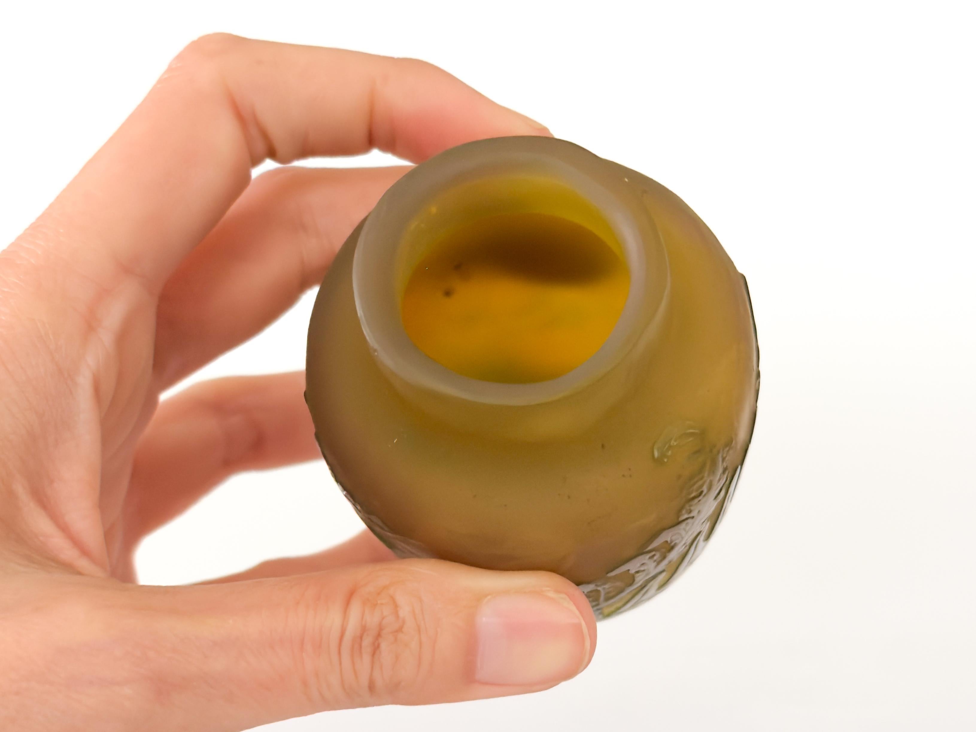 Vaso in vetro cammeo Greene & Greene di Emile Galle, 20° secolo in vendita 1