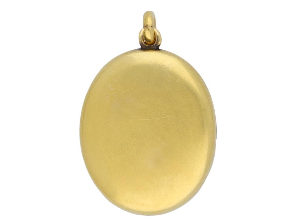 Vittoriano Cameo locket, French, circa 1880. in vendita