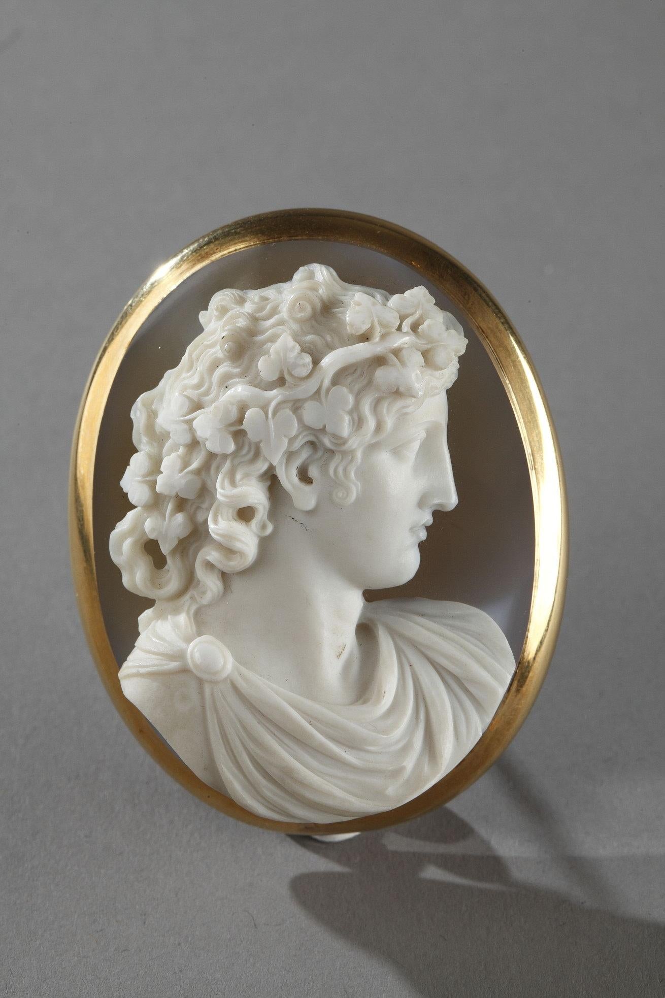 Cameo on Agate Gold Mount, 19th Century 1