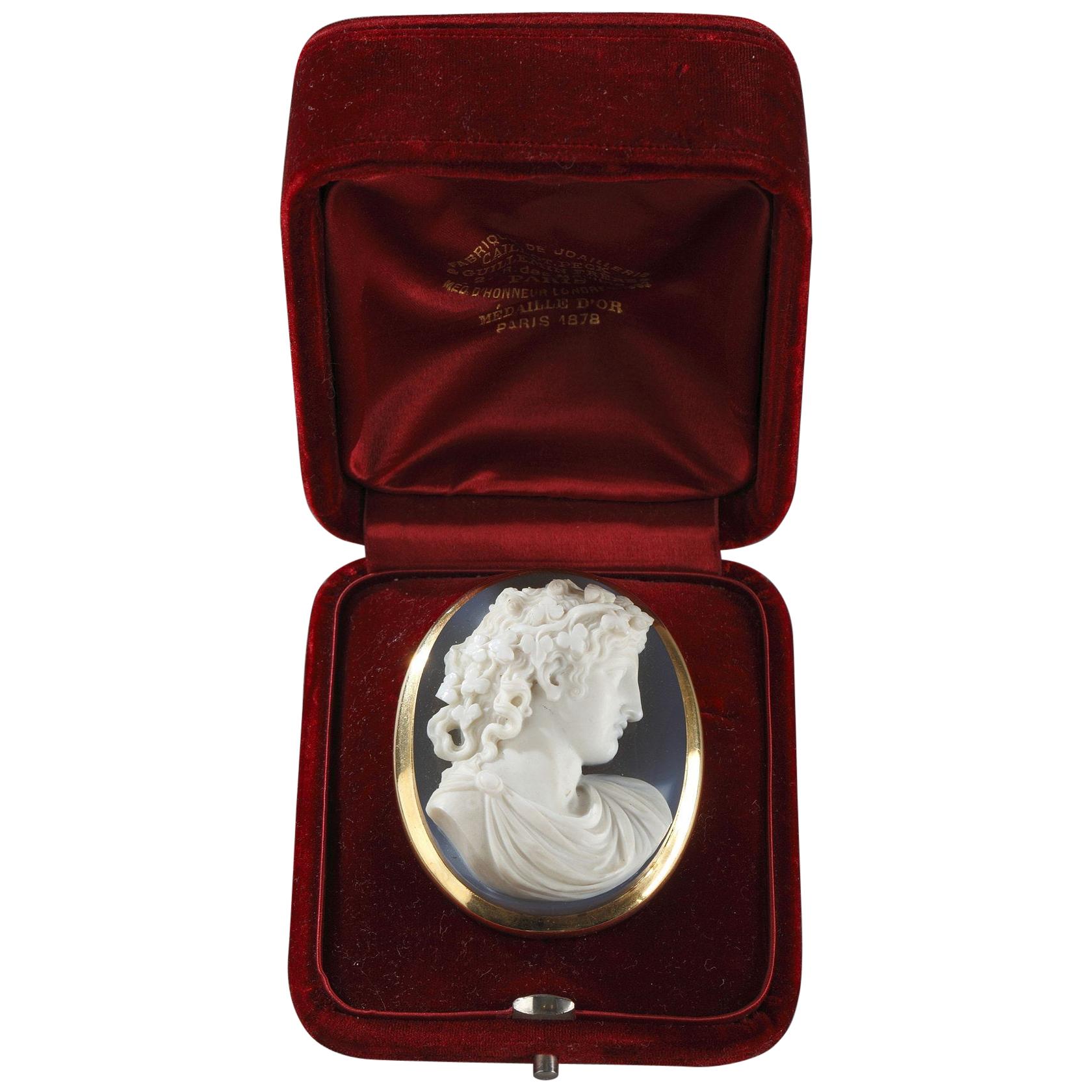 Cameo on Agate Gold Mount, 19th Century