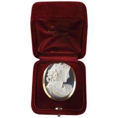 Cameo on Agate Gold Mount, 19th Century