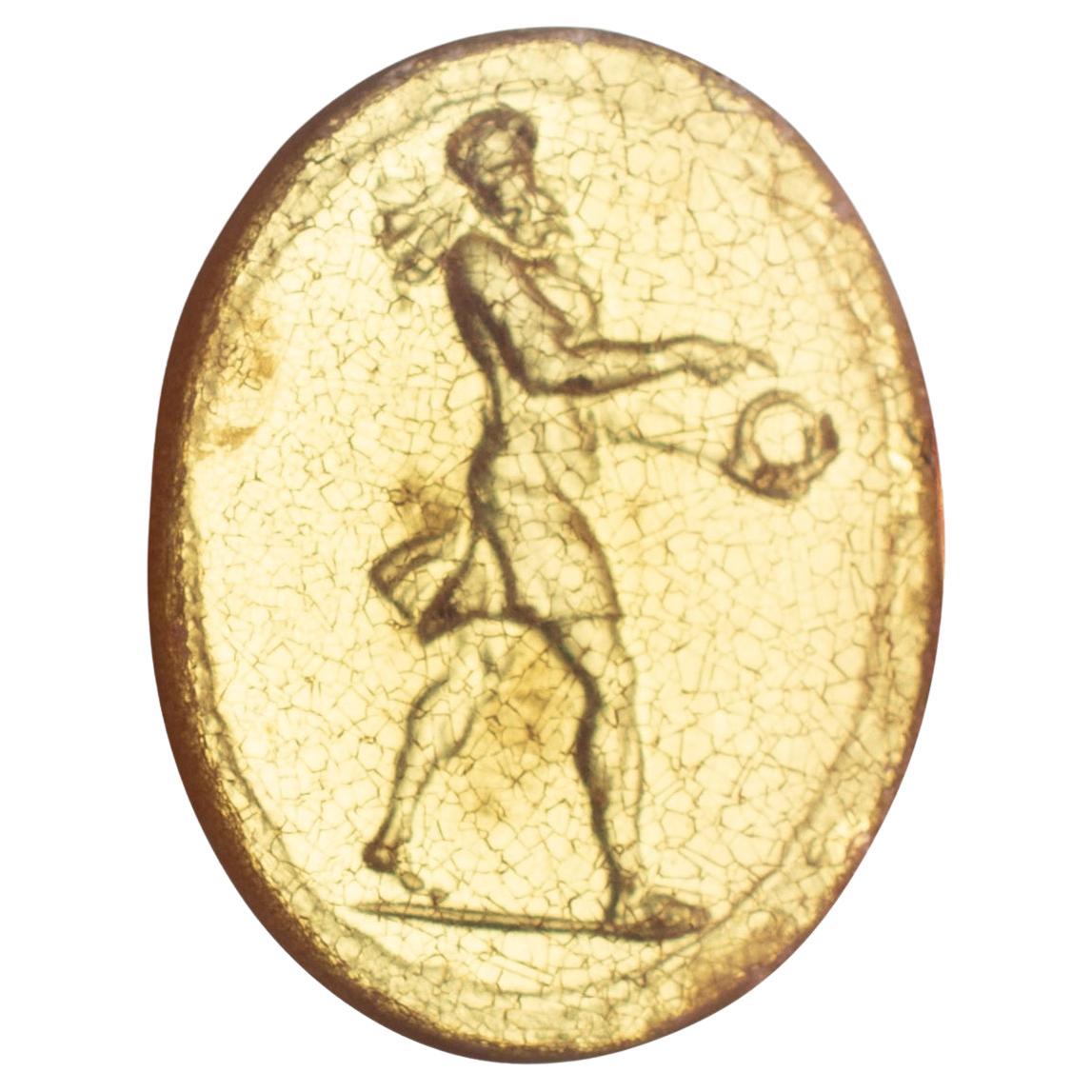 Cameo or intaglio. Glass. Possibly Italy, 19th century.