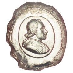 Cameo or intaglio, Pope. Glass. Possibly Italy, 19th century.