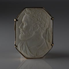 Neo-Classical Hardstone Cameo Gold Ring, c. 1800