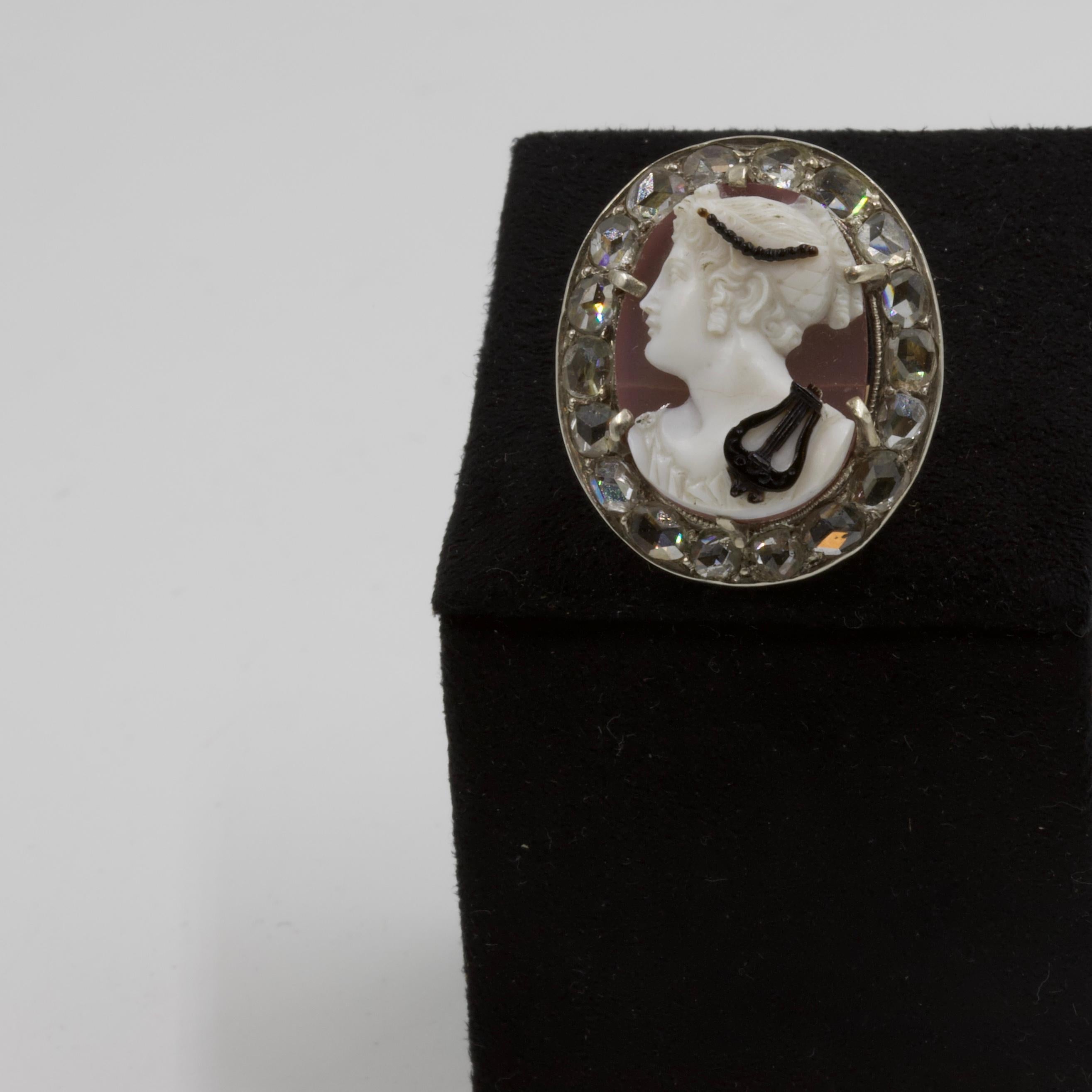 Cameo Ring In Good Condition For Sale In Paris, IDF