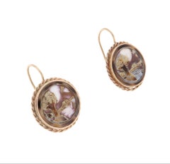Cameos 9 Karat Drop Earrings