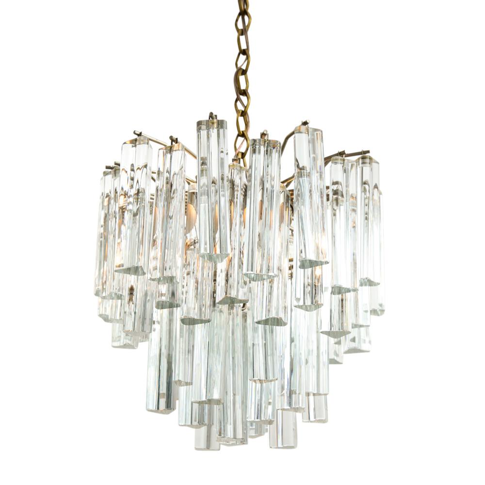 Camer Chandelier, Glass, Signed In Good Condition In New York, NY
