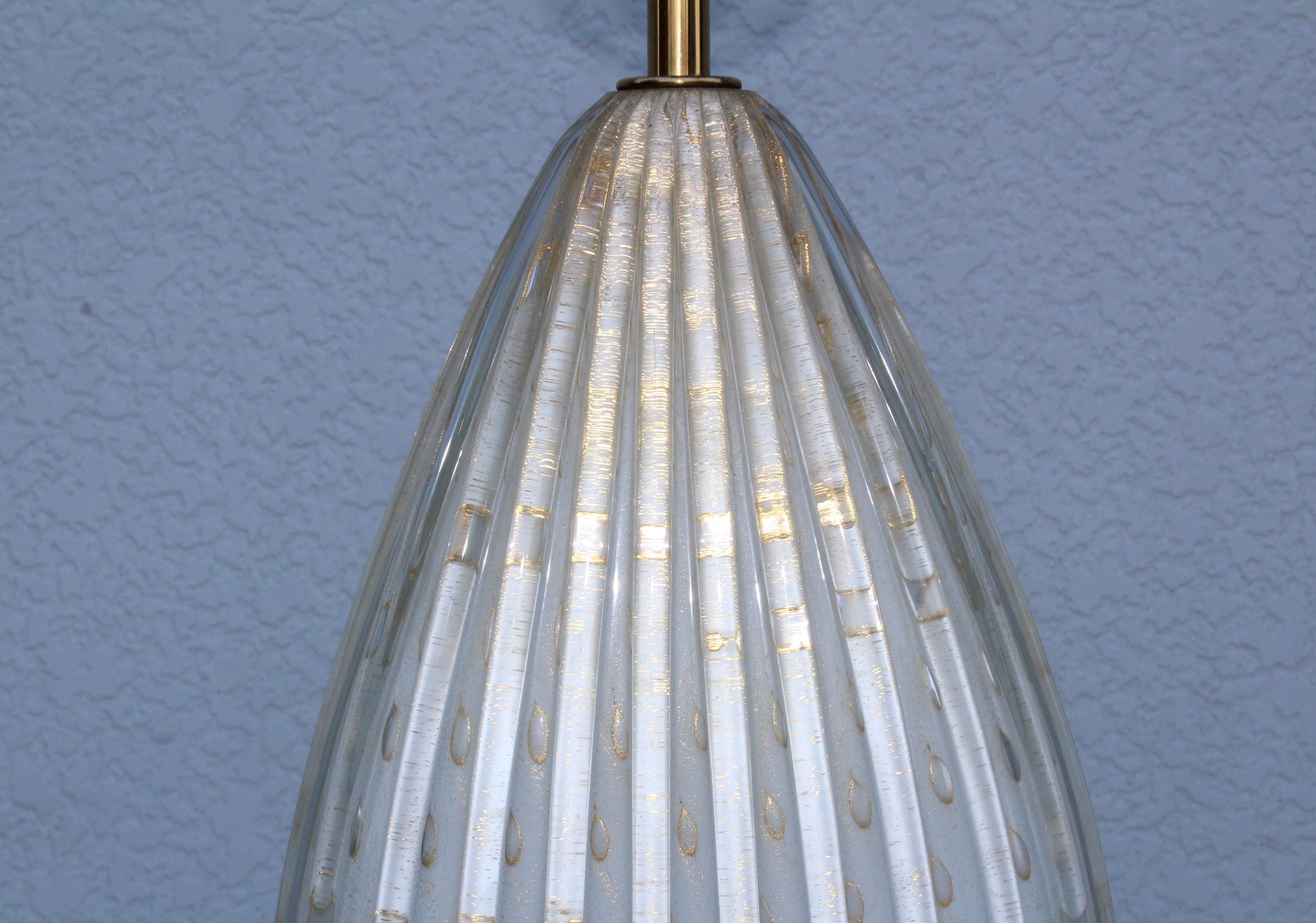 1960's Murano Glass Italian Table Lamp By Camer For Sale 1