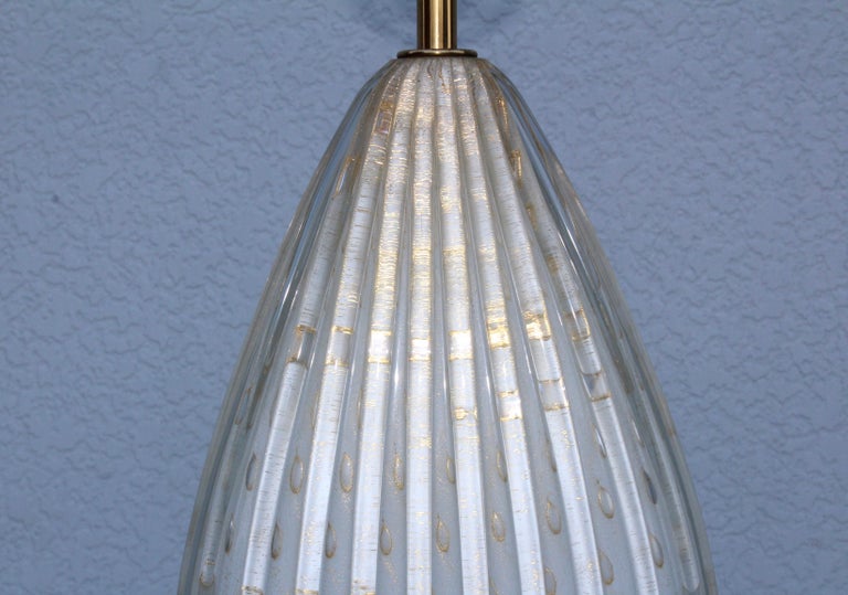1960's Murano Glass Italian Table Lamp By Camer For Sale 1
