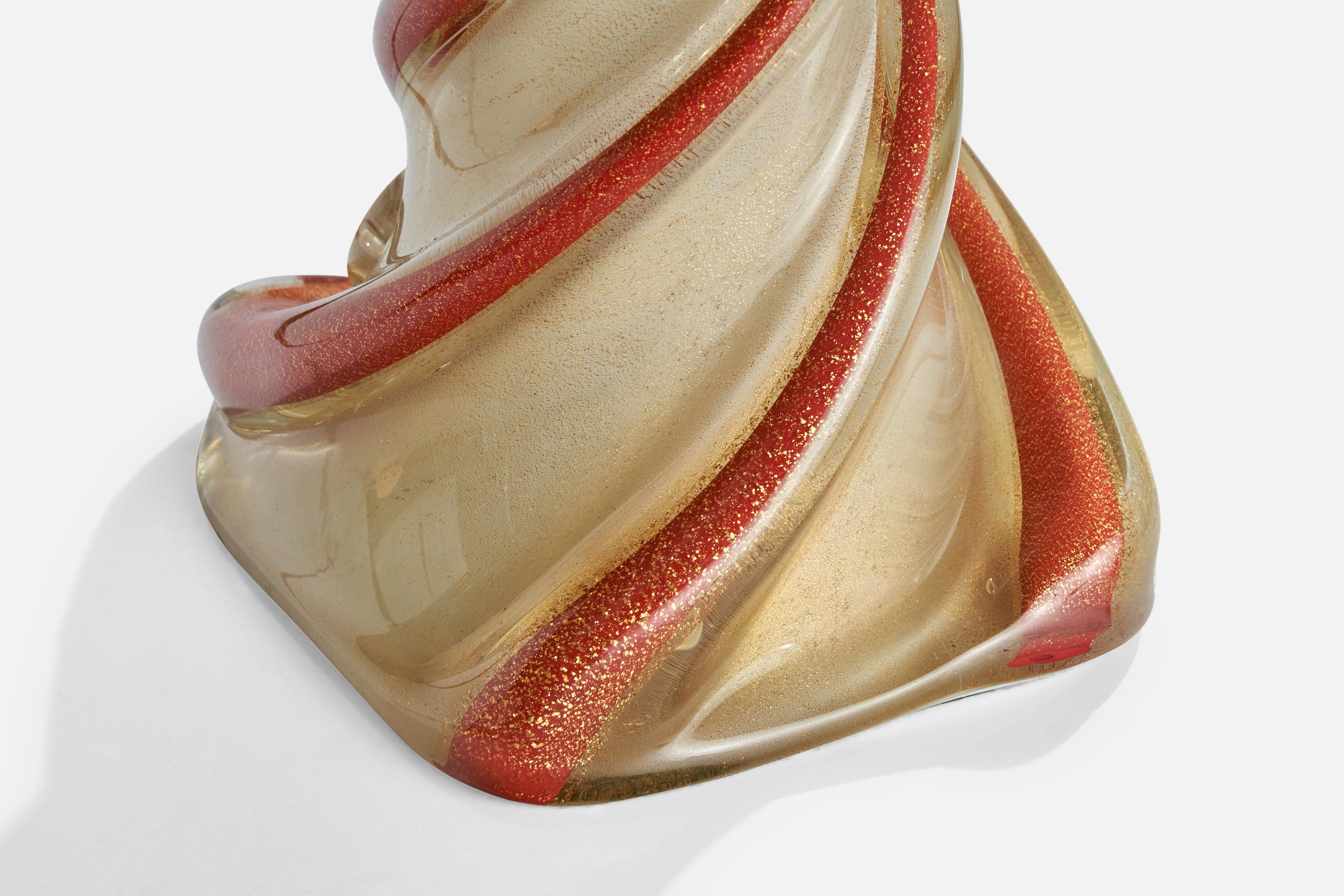 Camer Glass, Lampada da tavolo, Vetro, Ottone, Italia, anni '80 3