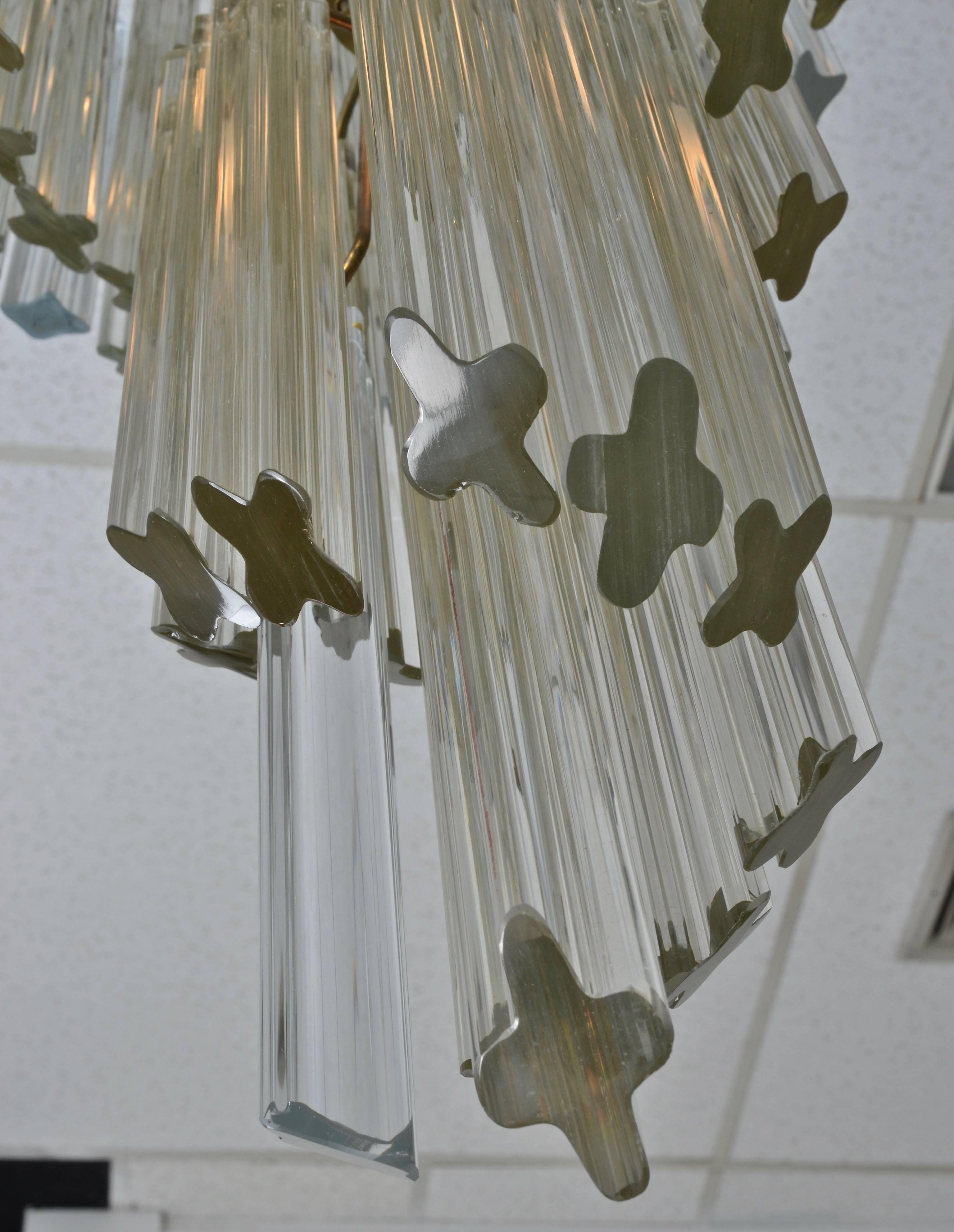 Camer Spiral Chandelier, Italy, 1970s In Good Condition For Sale In Norwalk, CT