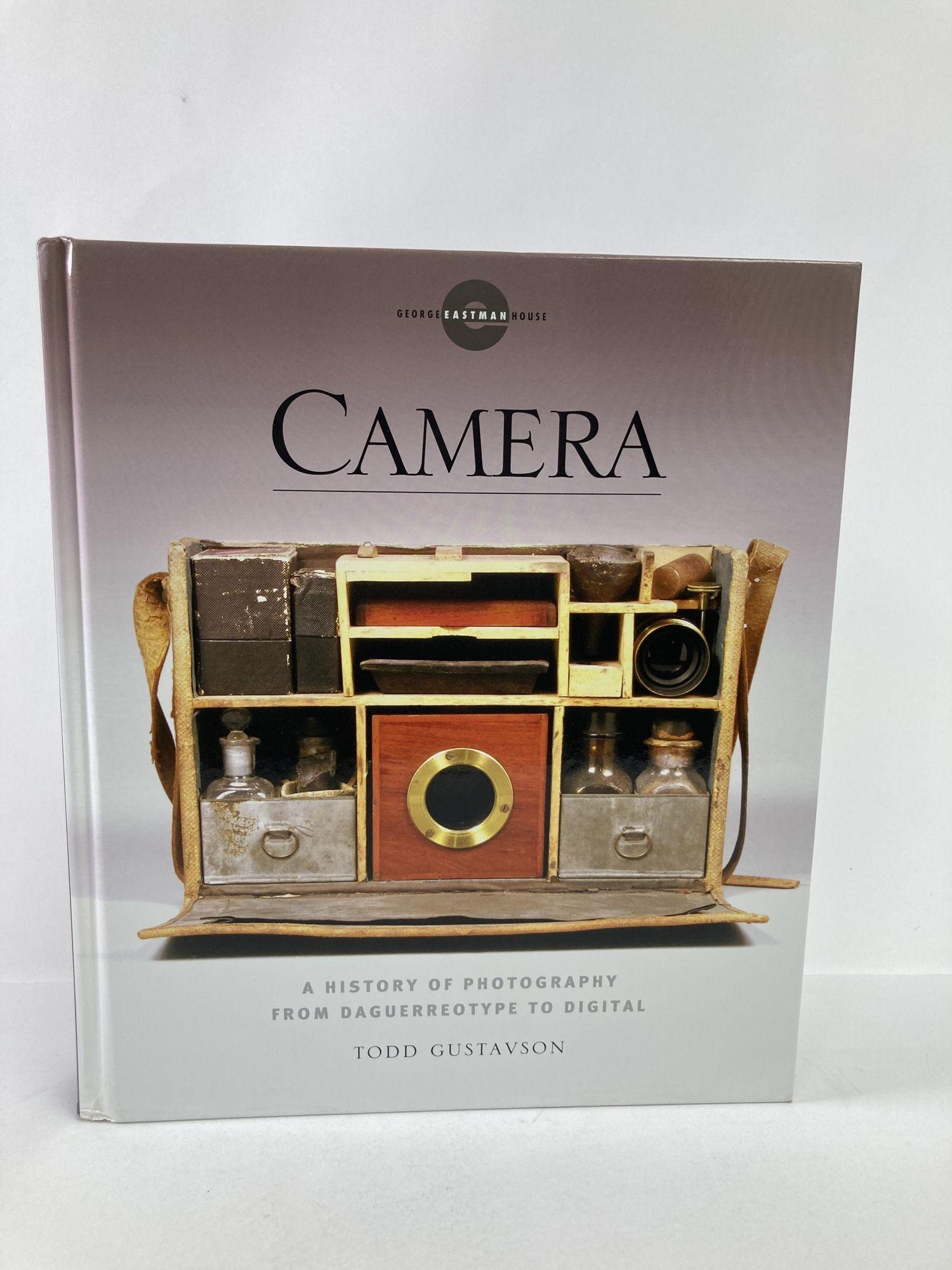 Camera: A History of Photography from Daguerreotype to Digital by Todd Gustavson Hardcover Book.
New York: Sterling Innovation, 2006. 
First Edition. Large Hardcover.
First edition. 2006 Large Hardcover.
360 pages. no dust cover
Cameras, and