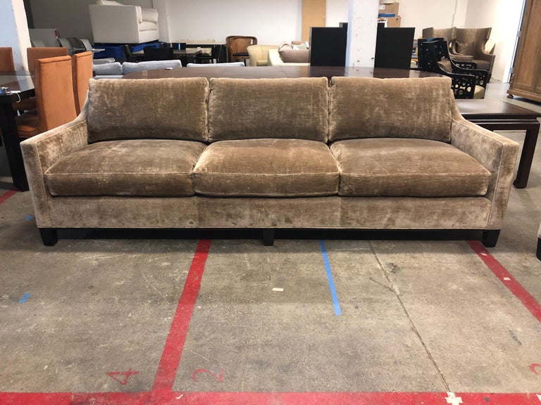 Cameron Collection Lower Park Avenue Velvet Sofa