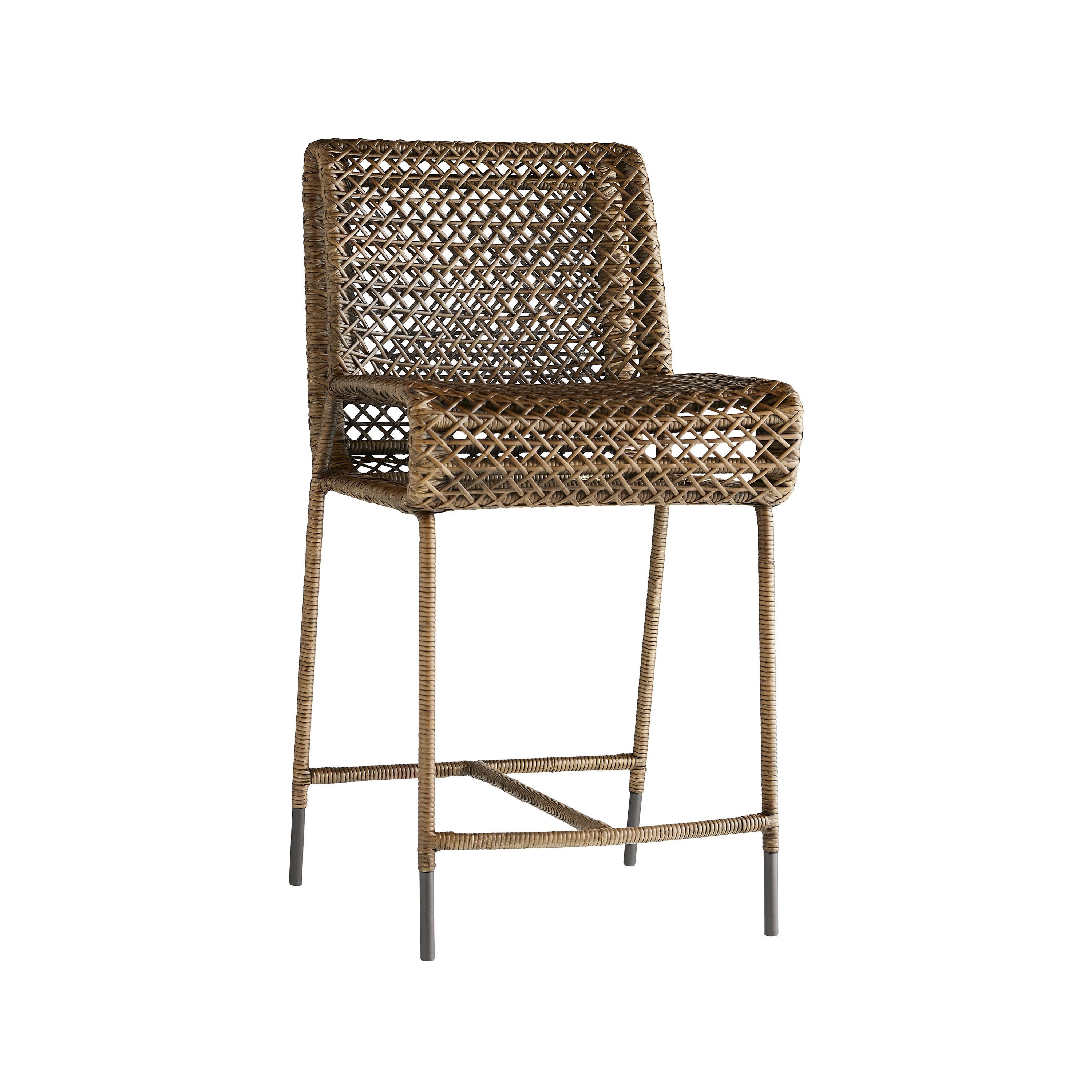 Cameron Counter Stool 5564 - Chestnut Wash, Rattan Peel For Sale 4