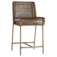 Cameron Counter Stool 5564 - Chestnut Wash, Rattan Peel