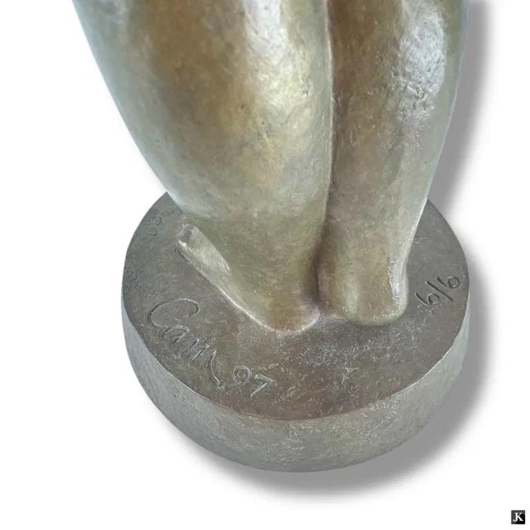 Standing Nude Edition 6/6 - Gold Nude Sculpture by Cameron Douglas