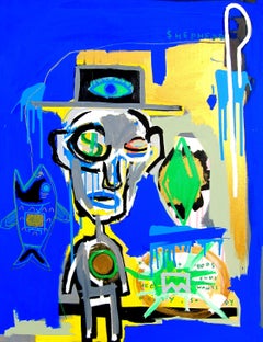 Face of Greed, Mixed Media on Canvas