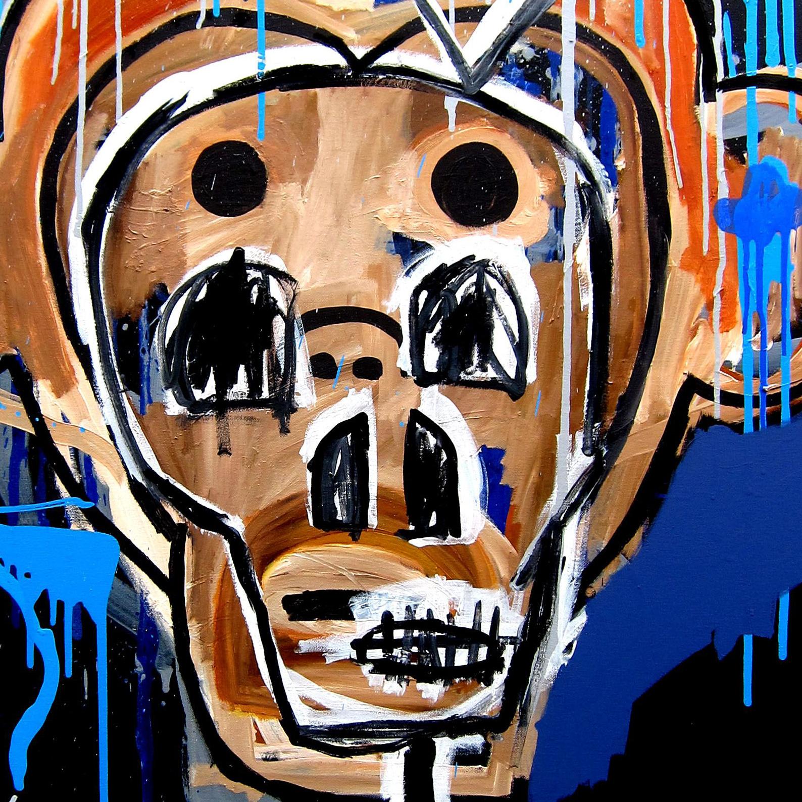 Monkey see, monkey do (imitator), Mixed Media on Canvas - Abstract Mixed Media Art by Cameron Holmes