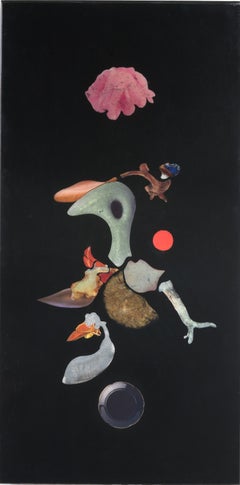"BECQUEREL" Quadro astratto a tecnica mista 48" x 24" pollici di Cameron Michel