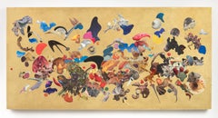 "U - 333" Abstract Painting 48" x 96" inch by Cameron Michel