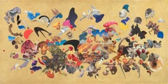 "U - 333" Abstract Painting 48" x 96" inch by Cameron Michel