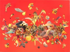 "ZIRCALLOY" Peinture abstraite 48" x 66" pouces par Cameron Michel