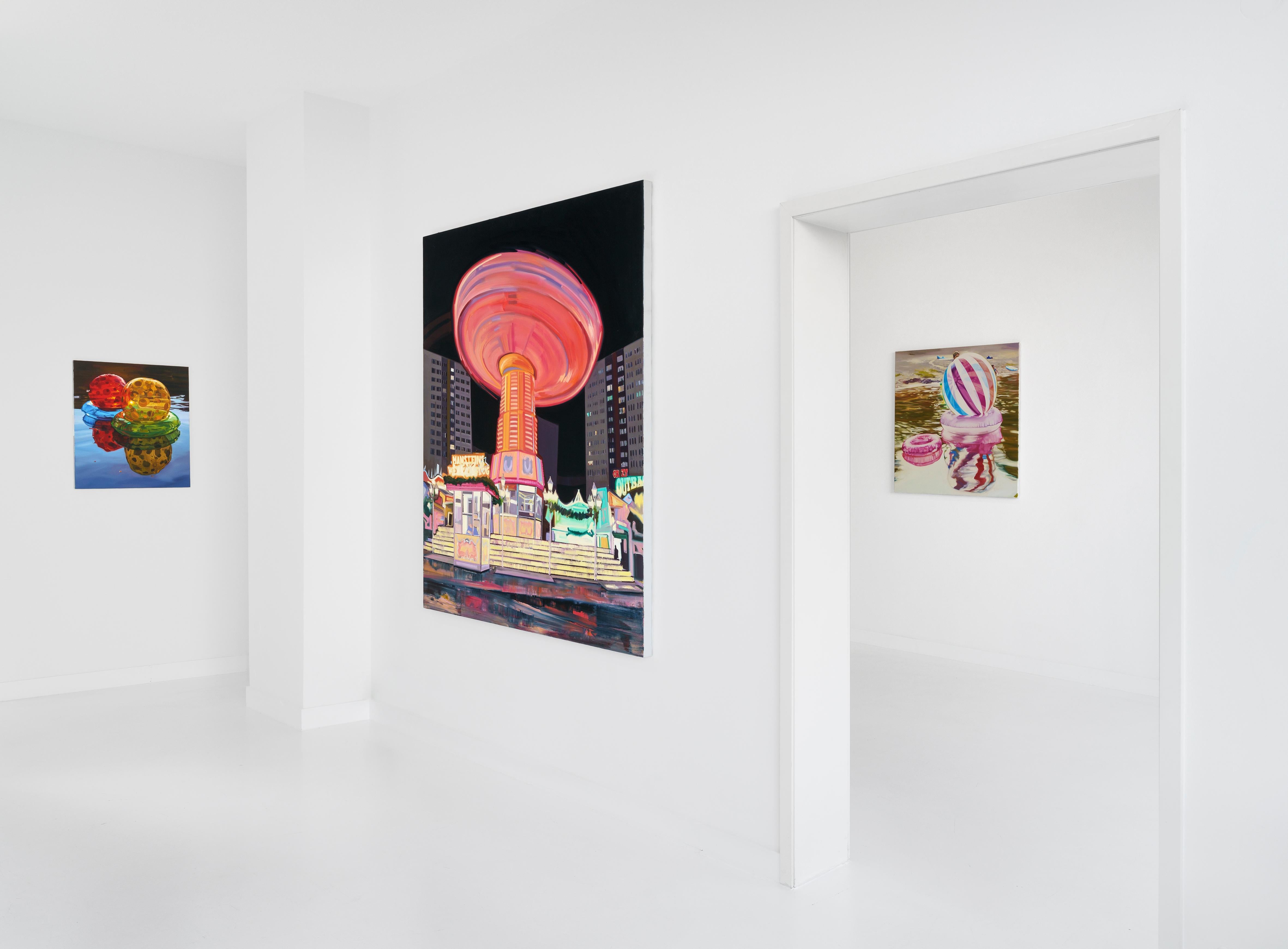 Modernes modernes figuratives Gemälde von Cameron Rudd „Colour Borders“ 2019 70 x 60 cm 1