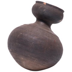 Nupe Gourd-Form Ceramic Water Vessel
