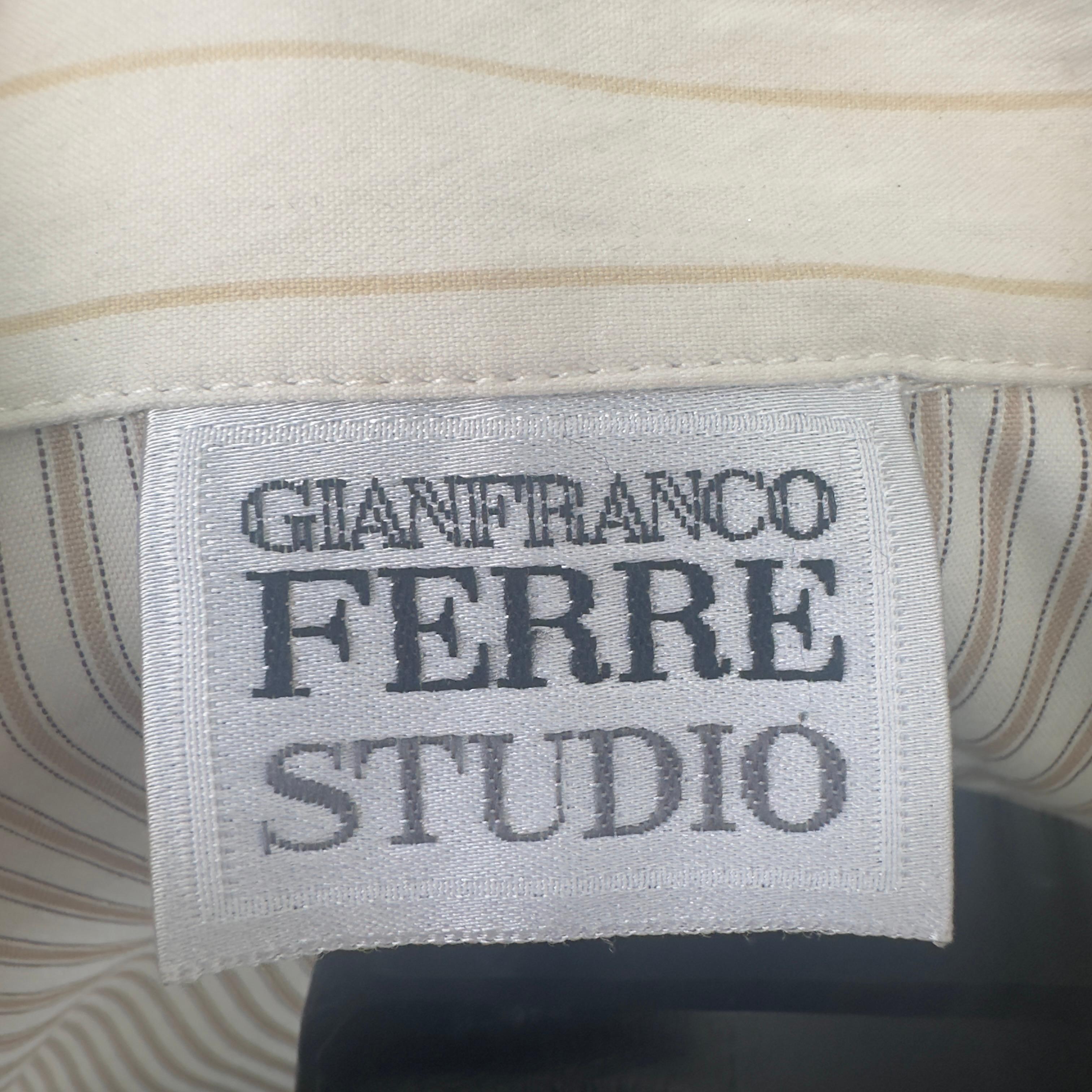 Ferre' 70s striped shirt For Sale 3