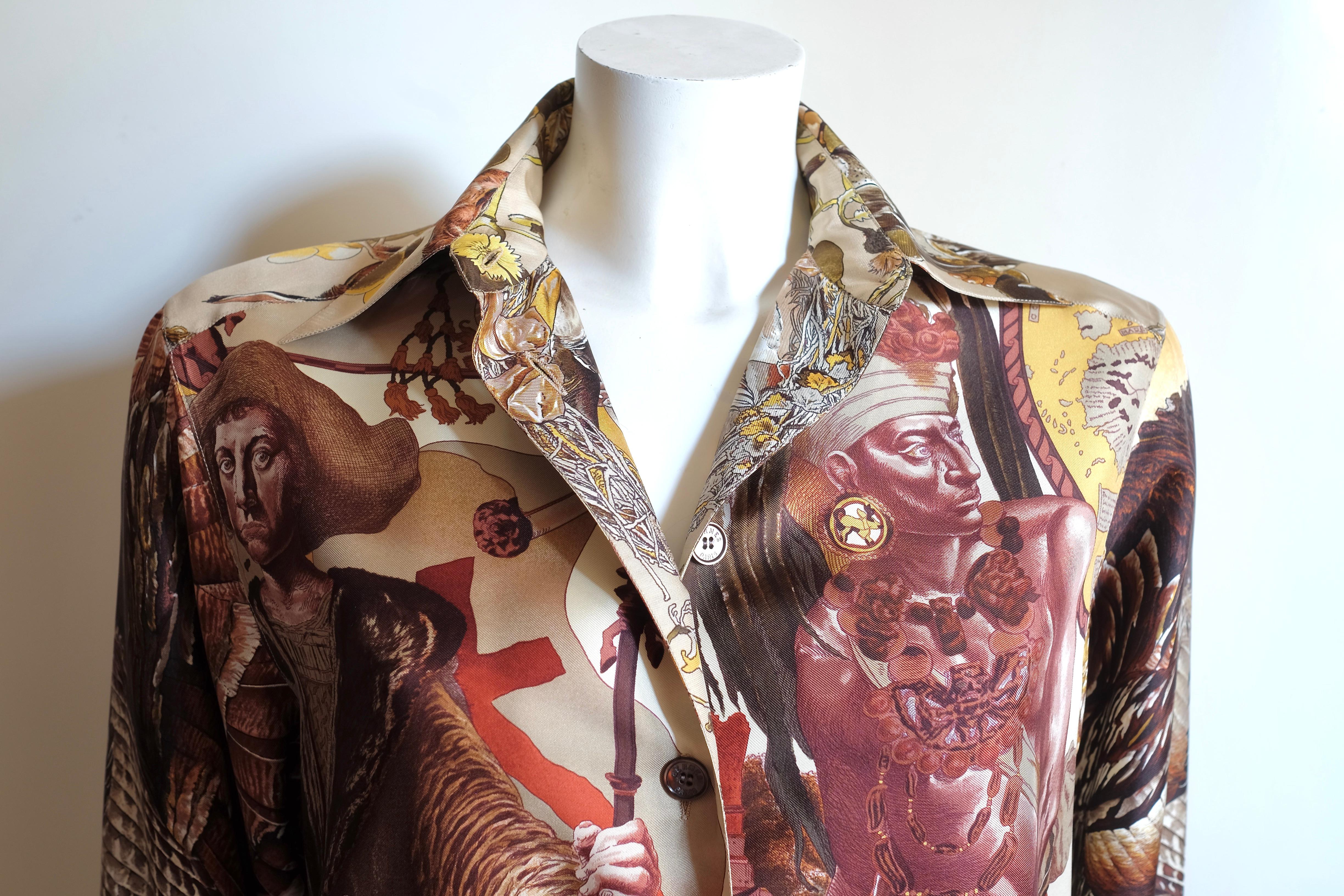 Brown Hermès Shirt For Sale