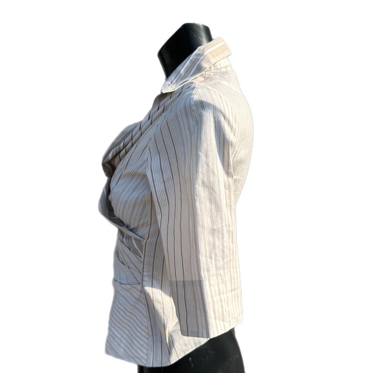 Camicia incrociata con drappeggio Kenzo Paris For Sale at 1stDibs