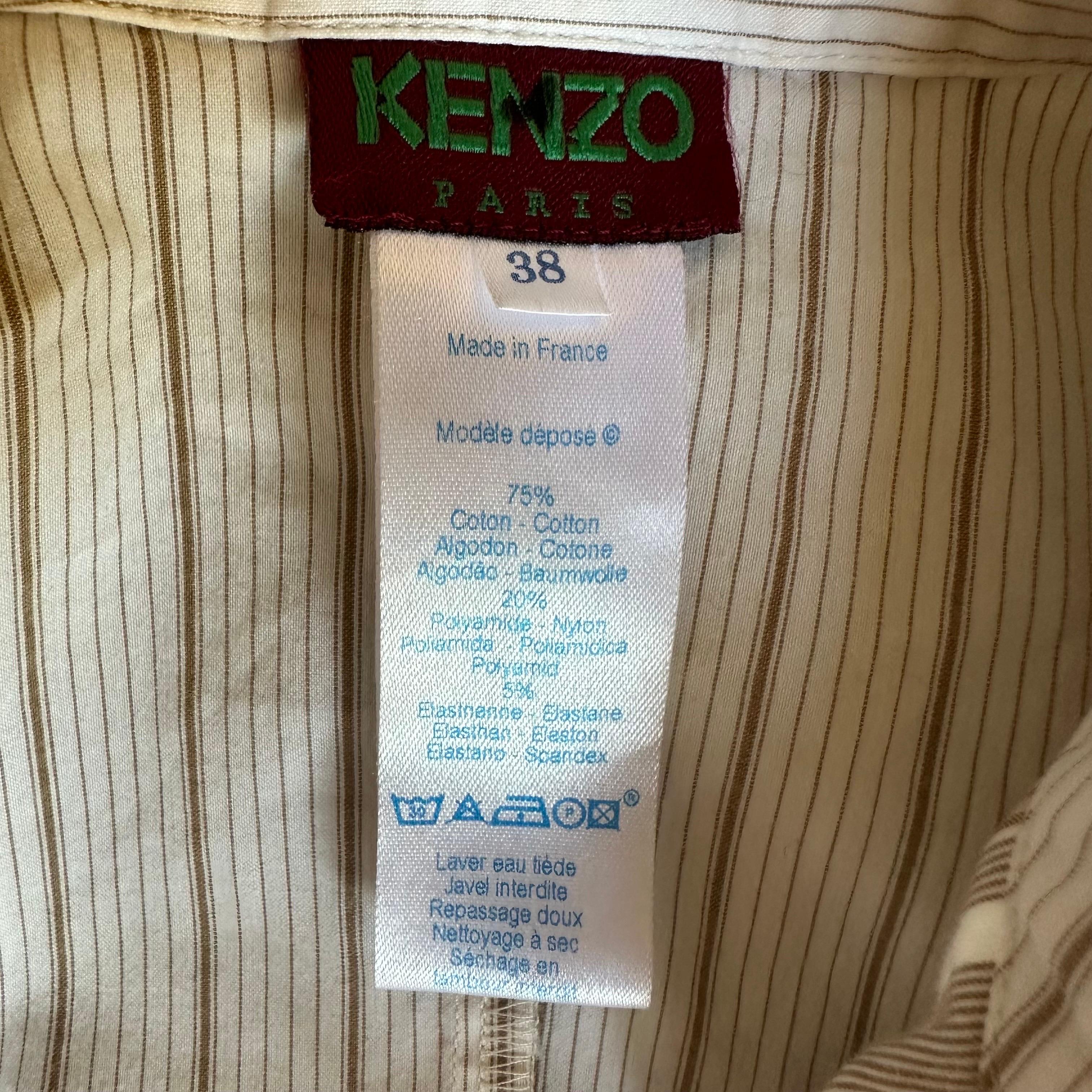 Camicia incrociata con drappeggio Kenzo Paris 1