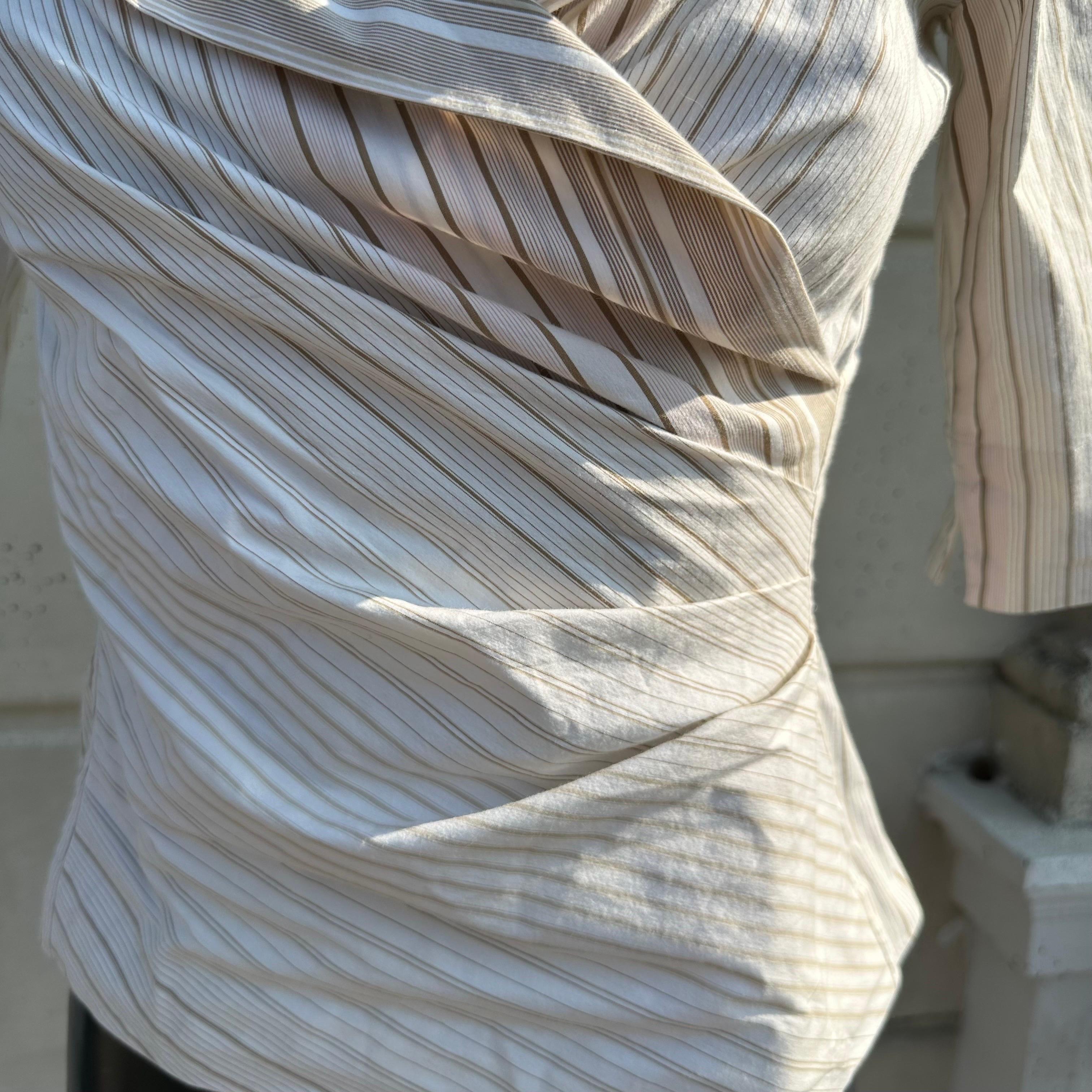 Camicia incrociata con drappeggio Kenzo Paris 3
