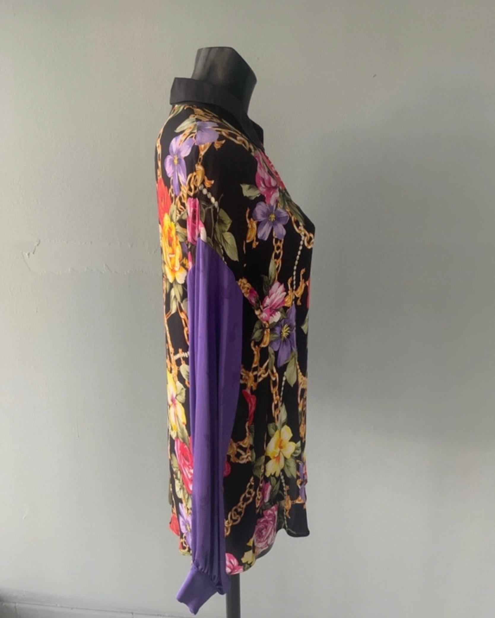 Camicia Moschino multicolor nuova con cartellino In New Condition For Sale In Basaluzzo, IT