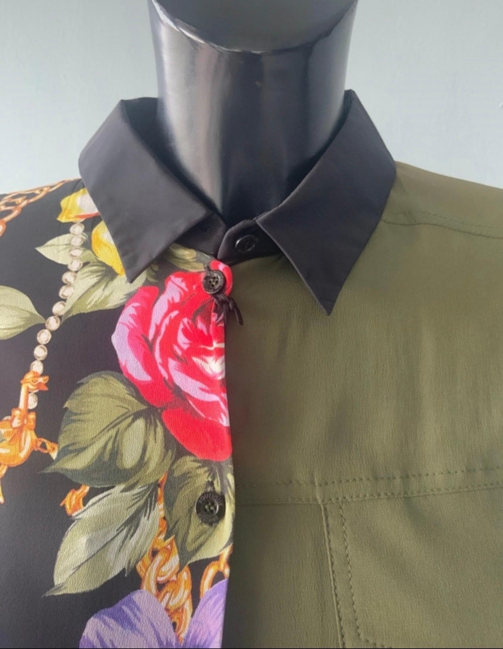 Camicia Moschino multicolor nuova con cartellino For Sale 1