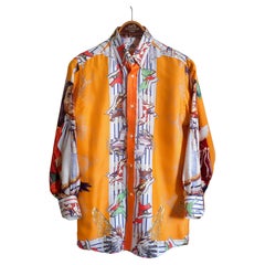Men's Silk Shirt "Pani La Shar Pawnee" By Oliver Kermit