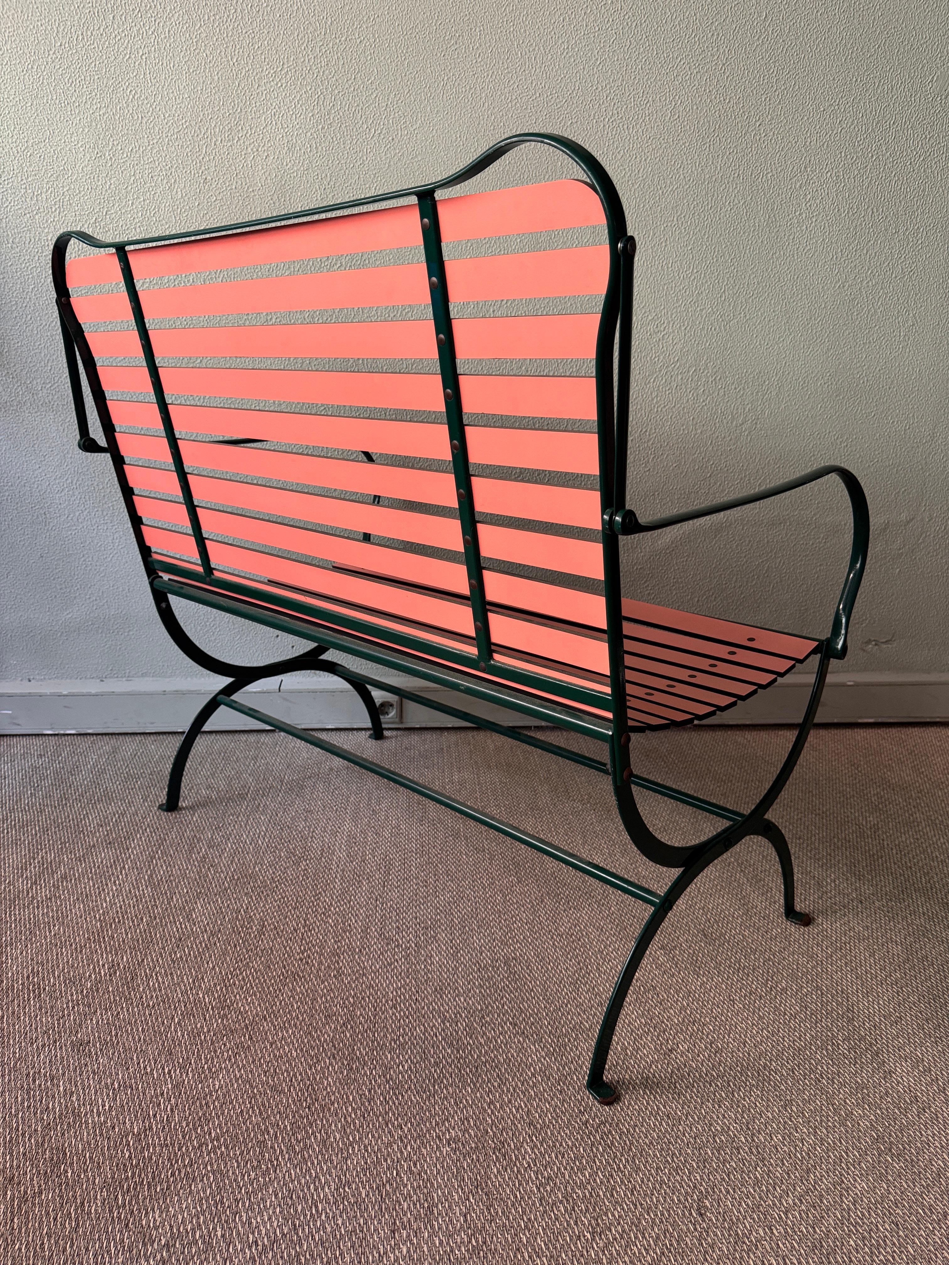 Metal Camila Bench by Achile Castiglioni for Zanotta, 1984 For Sale