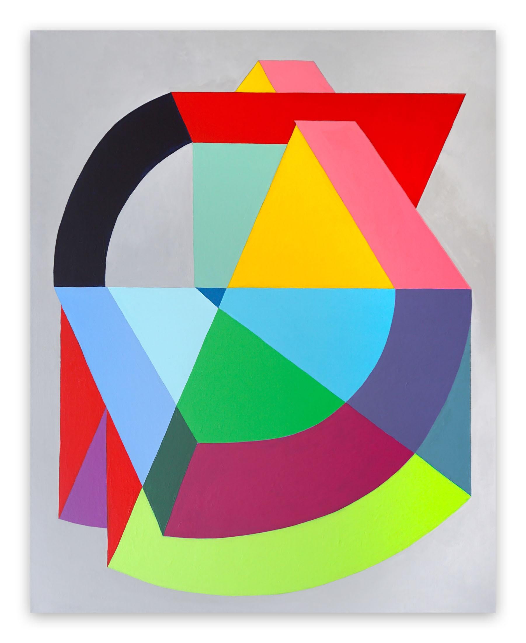 Camila Quintero Abstract Painting - Circular Illusion (Abstract painting)