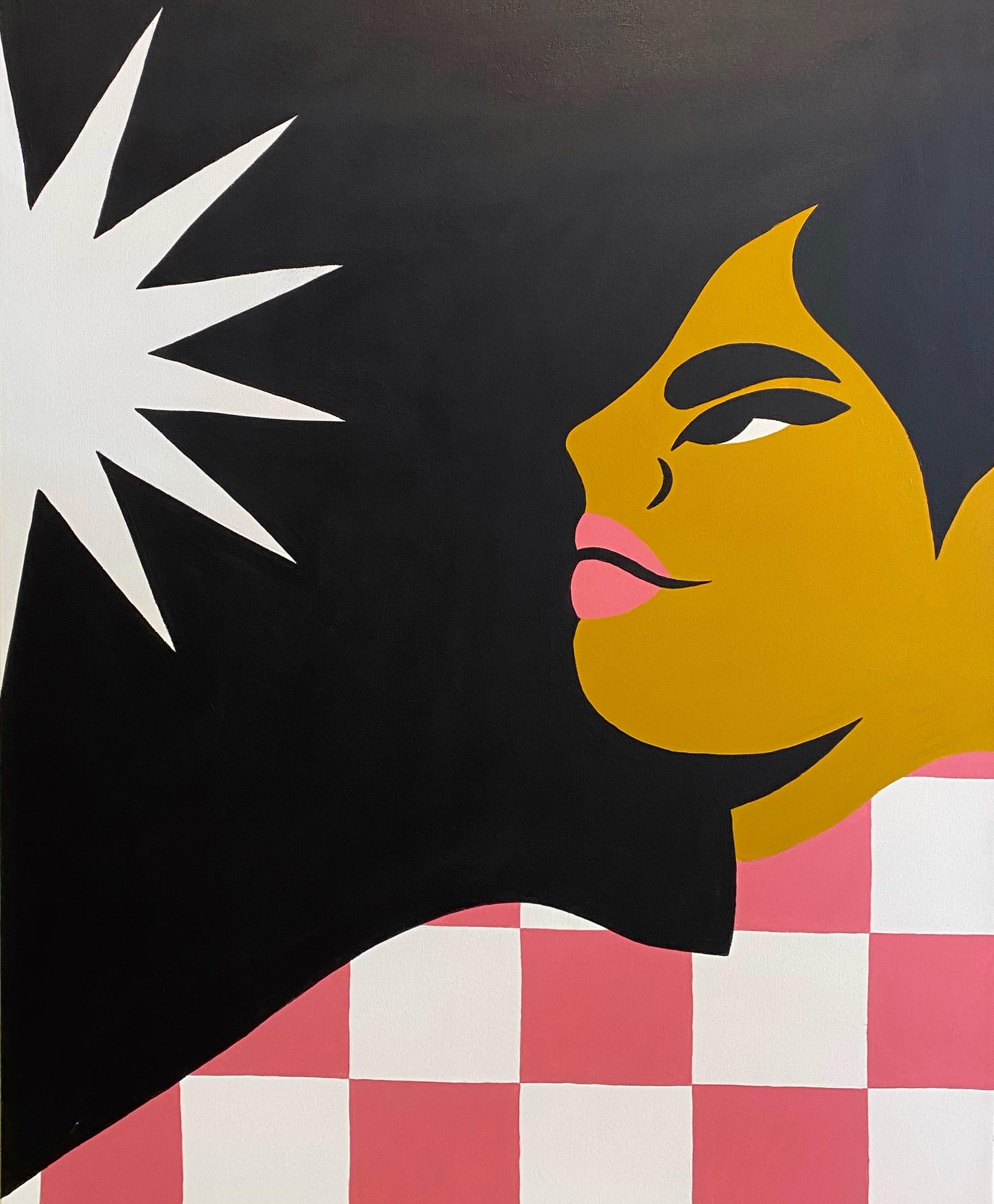 Portrait Painting Camila Rosa - Le soleil qui ne s'éteint pas