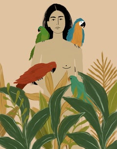 Woman & Birds