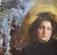 Giovane ragazza con papaveri (Jeune fille avec des papillons)