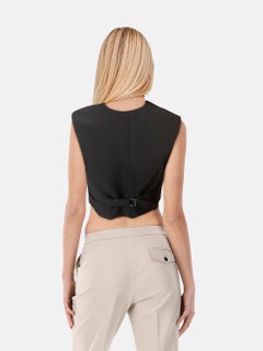 CAMILLA AND MARC Black Ortega Mini Vest Size XS