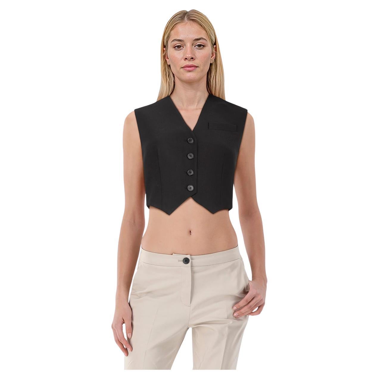 CAMILLA AND MARC Black Ortega Mini Vest Size XS