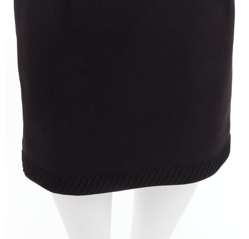 CAMILLA AND MARC Stella minivestido negro de hombros fríos con apliques de cuerda UK6 XS en venta 2