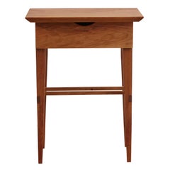 Camilla Cherry Handmade Bedside or End Table with Drawer by New York Heartwoods