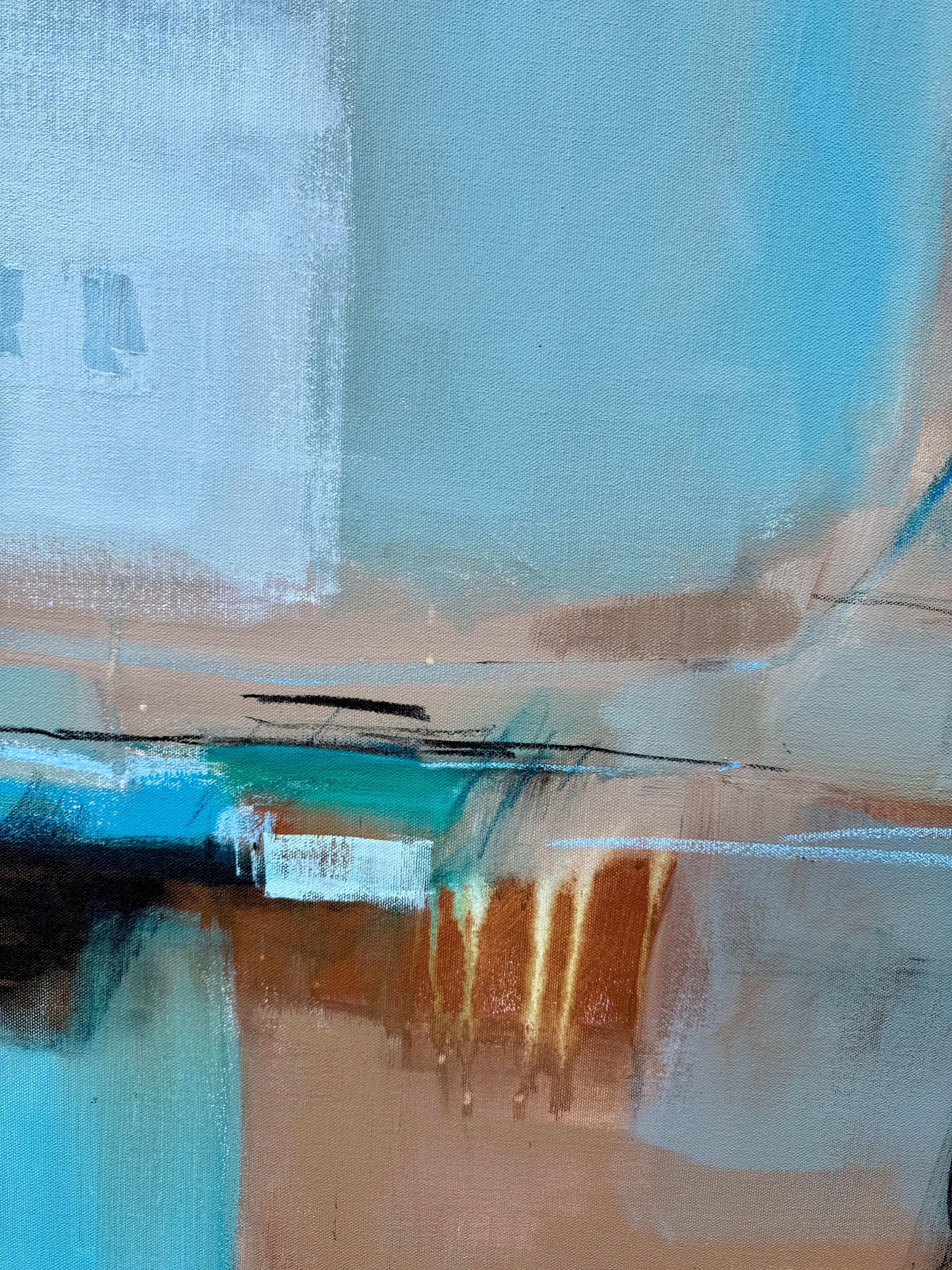 Cobalt Sand, Contemporary, Abstract, Original For Sale 2
