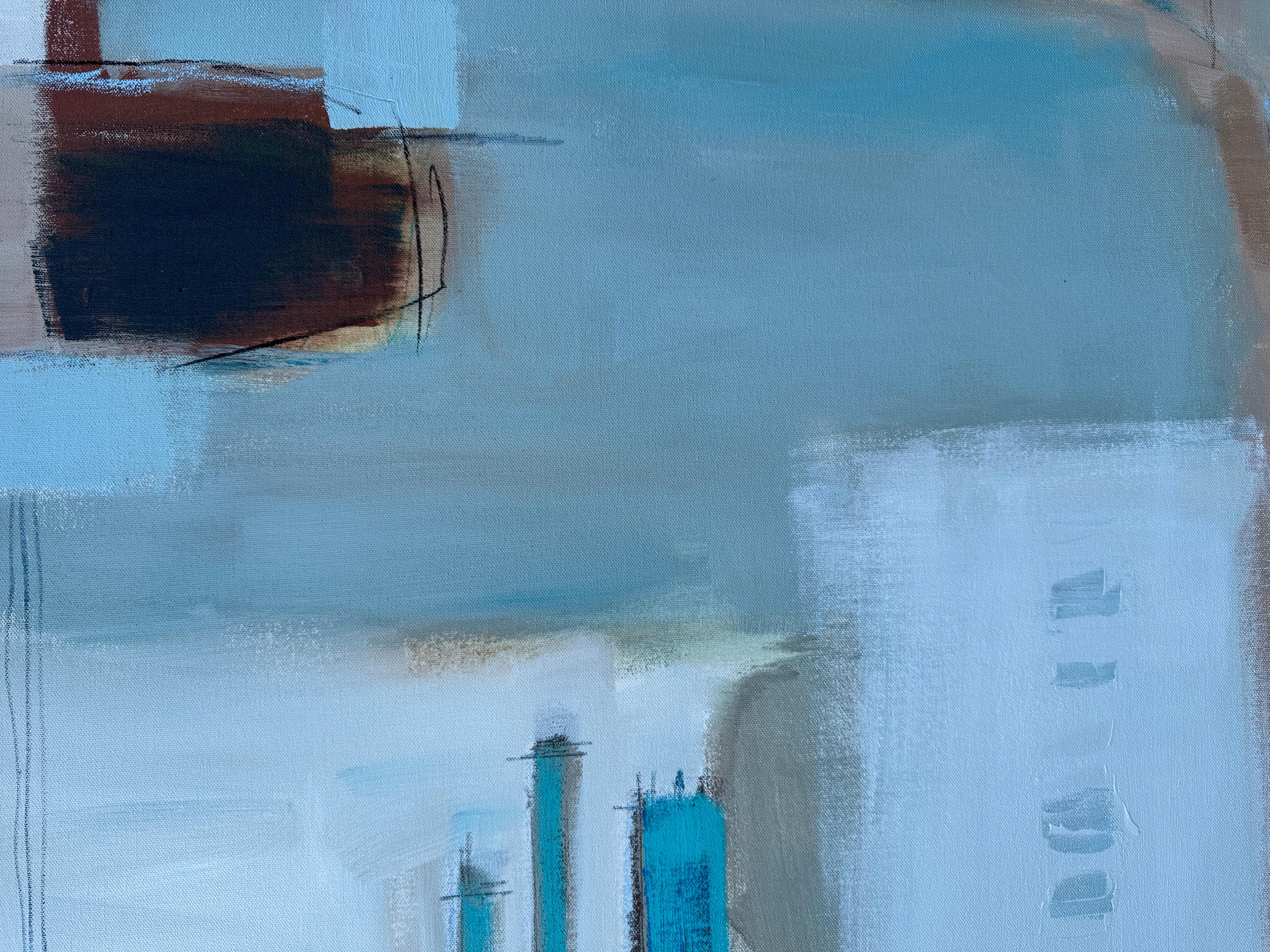 Cobalt Sand, Contemporary, Abstract, Original For Sale 3