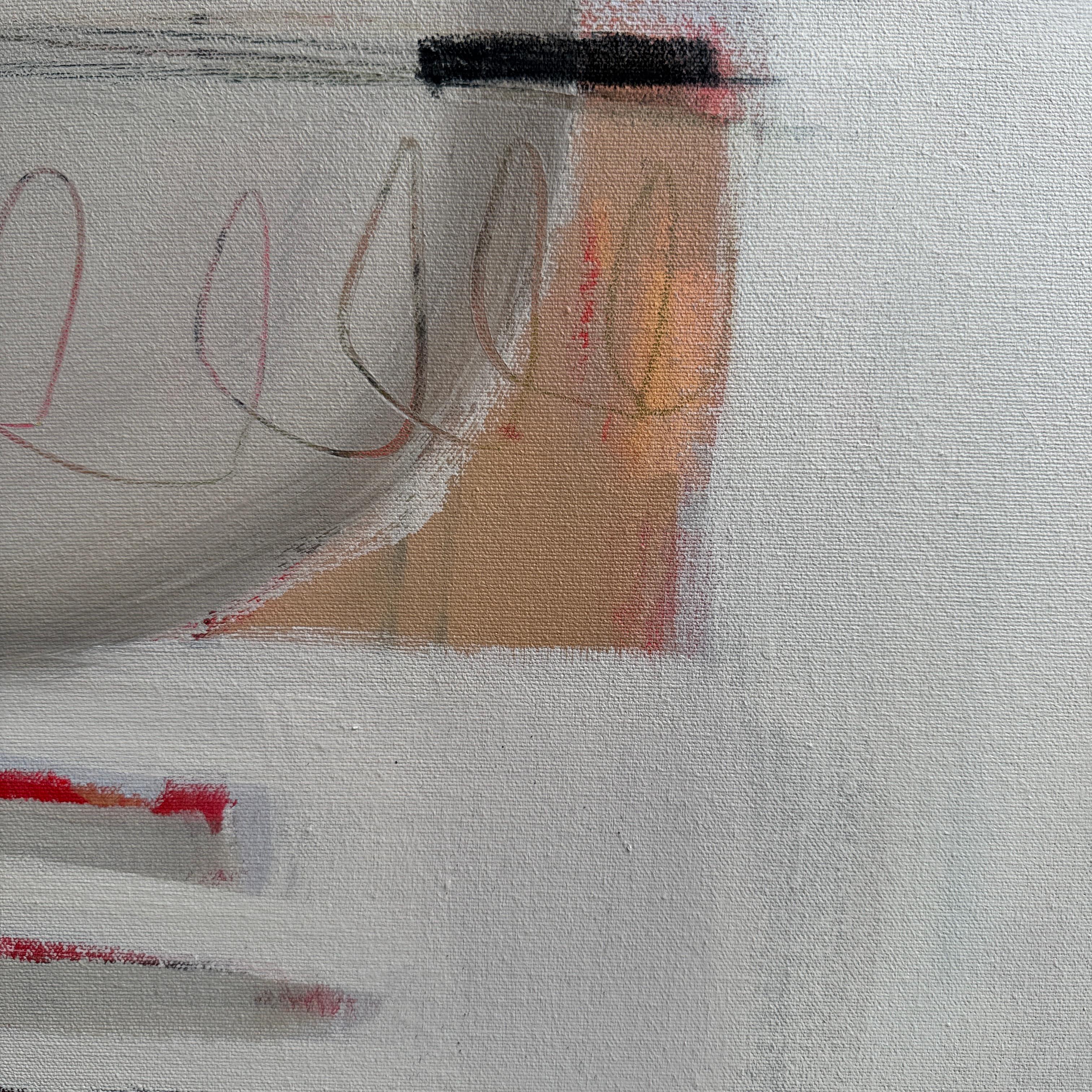 Crimson Whisper, Contemporary, Abstract, Original For Sale 1